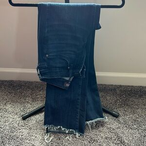 NYDJ Marilyn Straight Jean, ankle, distressed hem